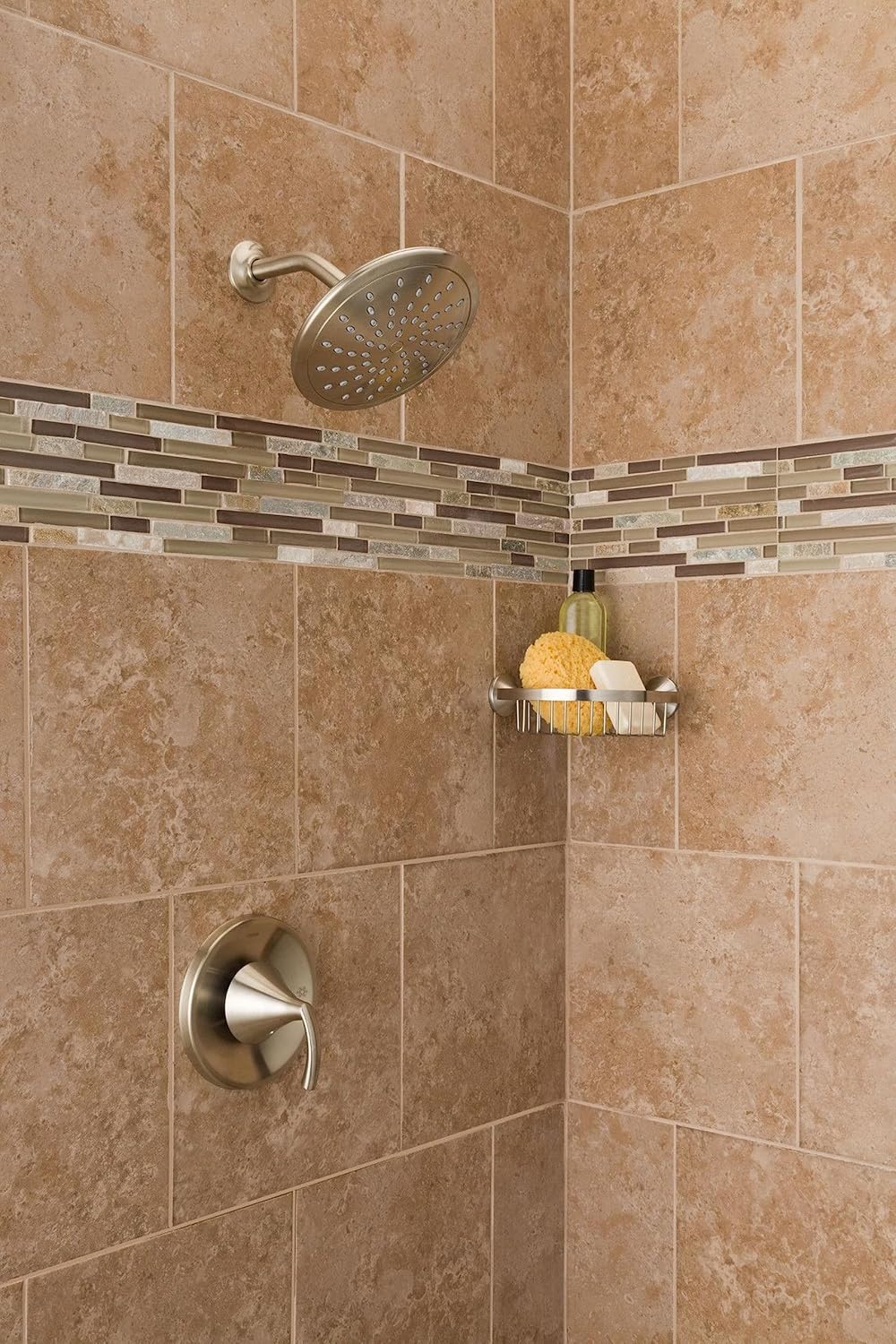 Moen 6345BN Collection 8-Inch Round Rainshower Showerhead, Brushed Nickel Finish, 2.5 GPM Flow Rate