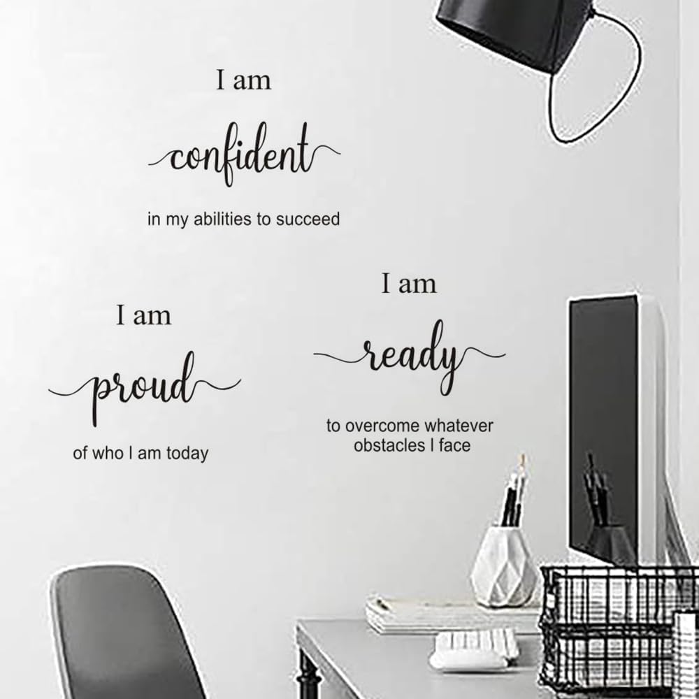 Motivational Wall Decals for Home and Office - Inspirational Quote Stickers for Bedroom and Living Room Decor