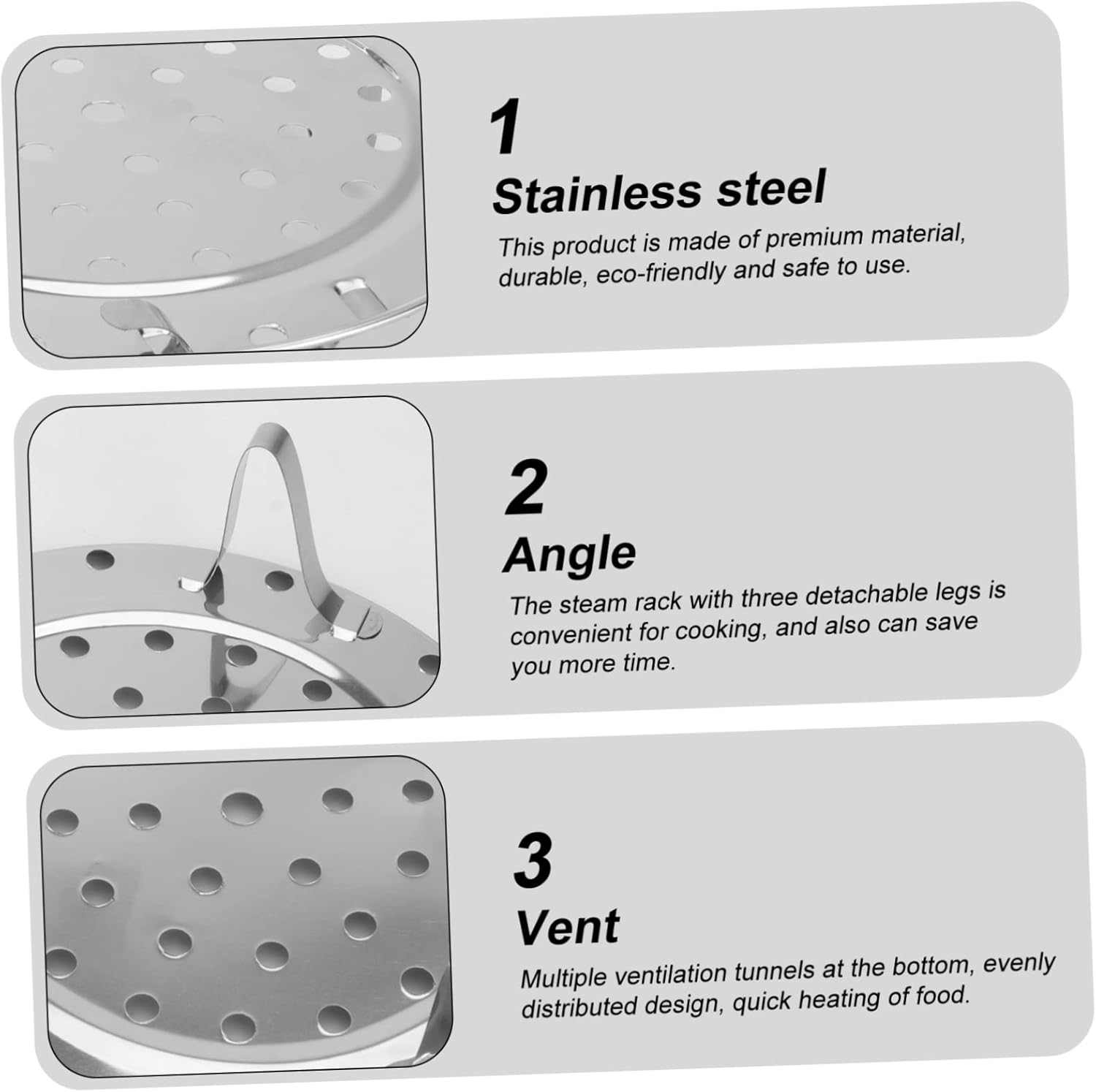 Multi-Functional Round Steaming Rack for Pot, Oven, or Stove - Kitchen Tin Air Basket Steamer Tray - Double Oven Rack with Infuser for Cooking Silver