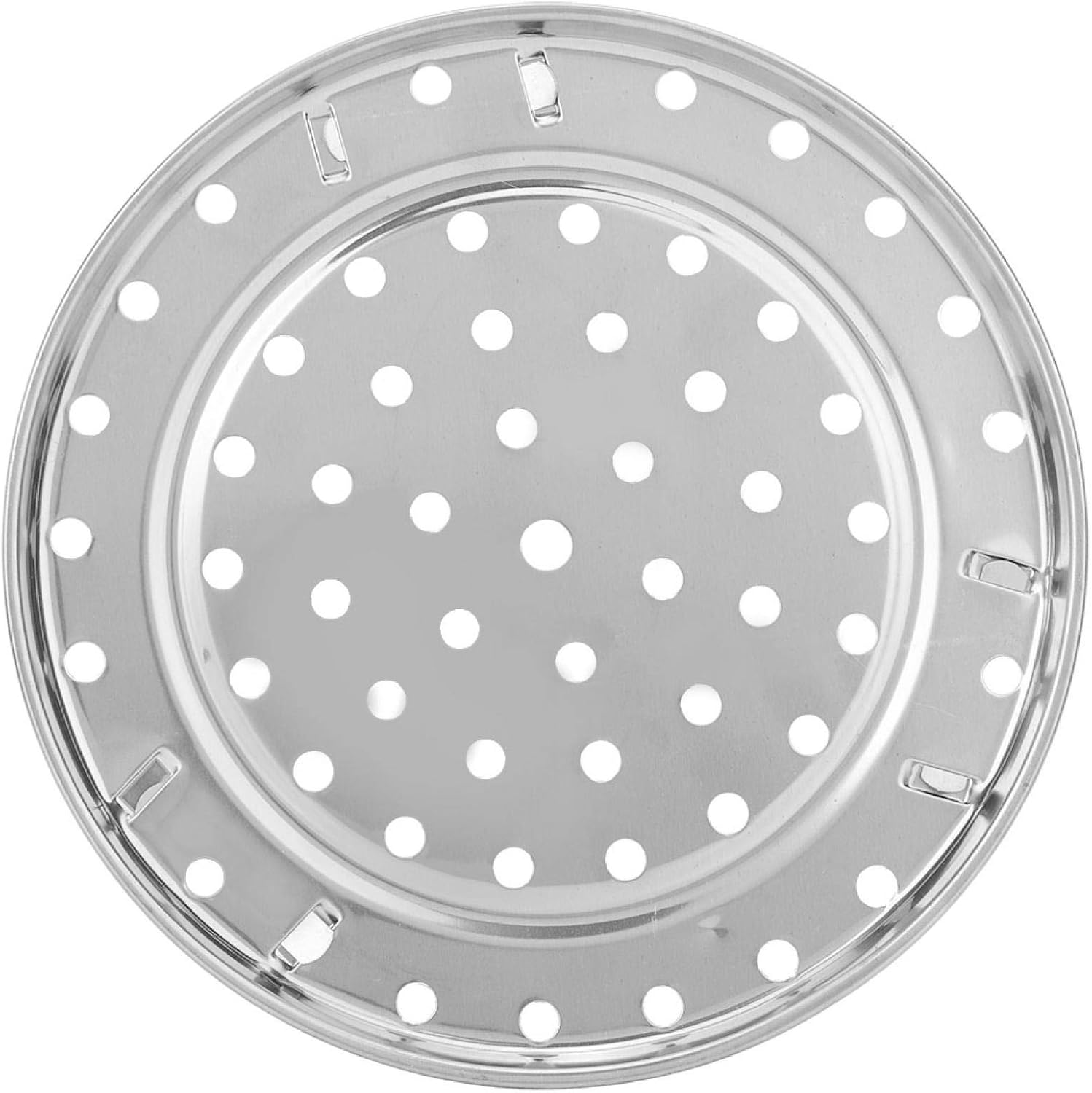 Multi-Functional Stainless Steel Chinese Steaming Rack with Removable Legs - Pot Accessories Steam Holder Shelf (20cm)