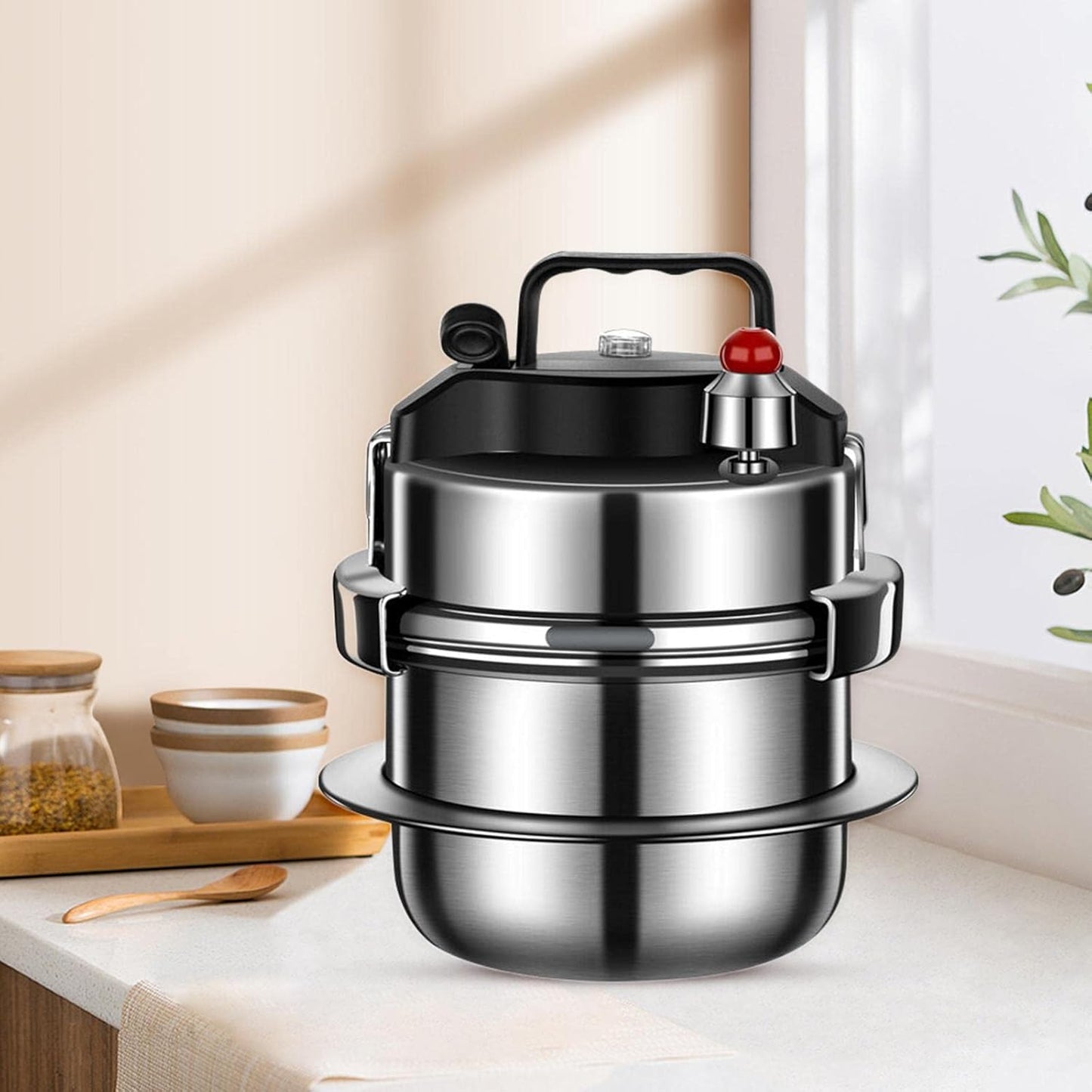 Multifunctional Nonstick Pressure Cooker Pot for Kitchen, Household, Camping - KLKCMS Pressure Canner