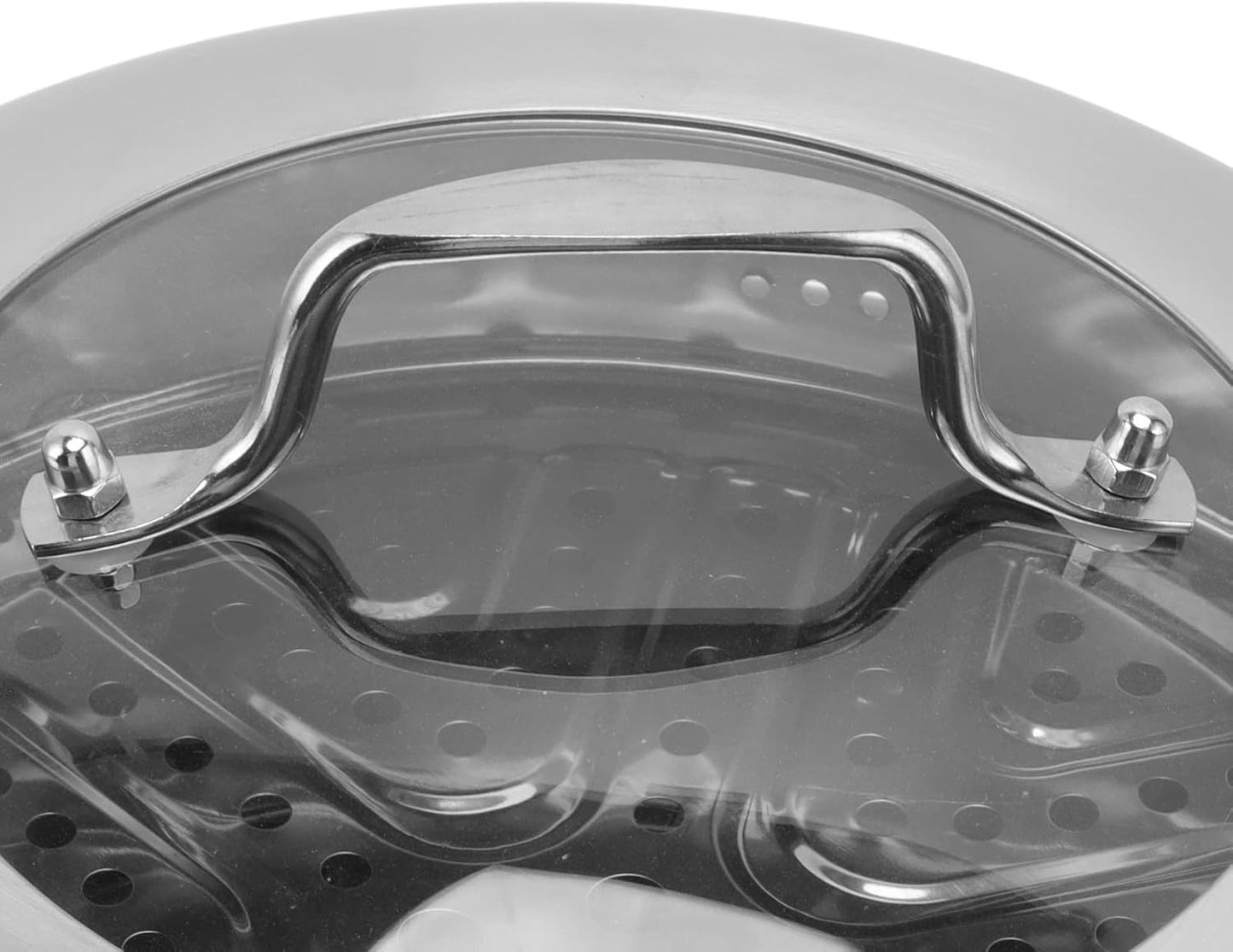 MultiLayer Stainless Steel Steamer Pot for Electric Stove - Yunseity Cookware Pot with Thick Construction (Stainless Steel + Glass)