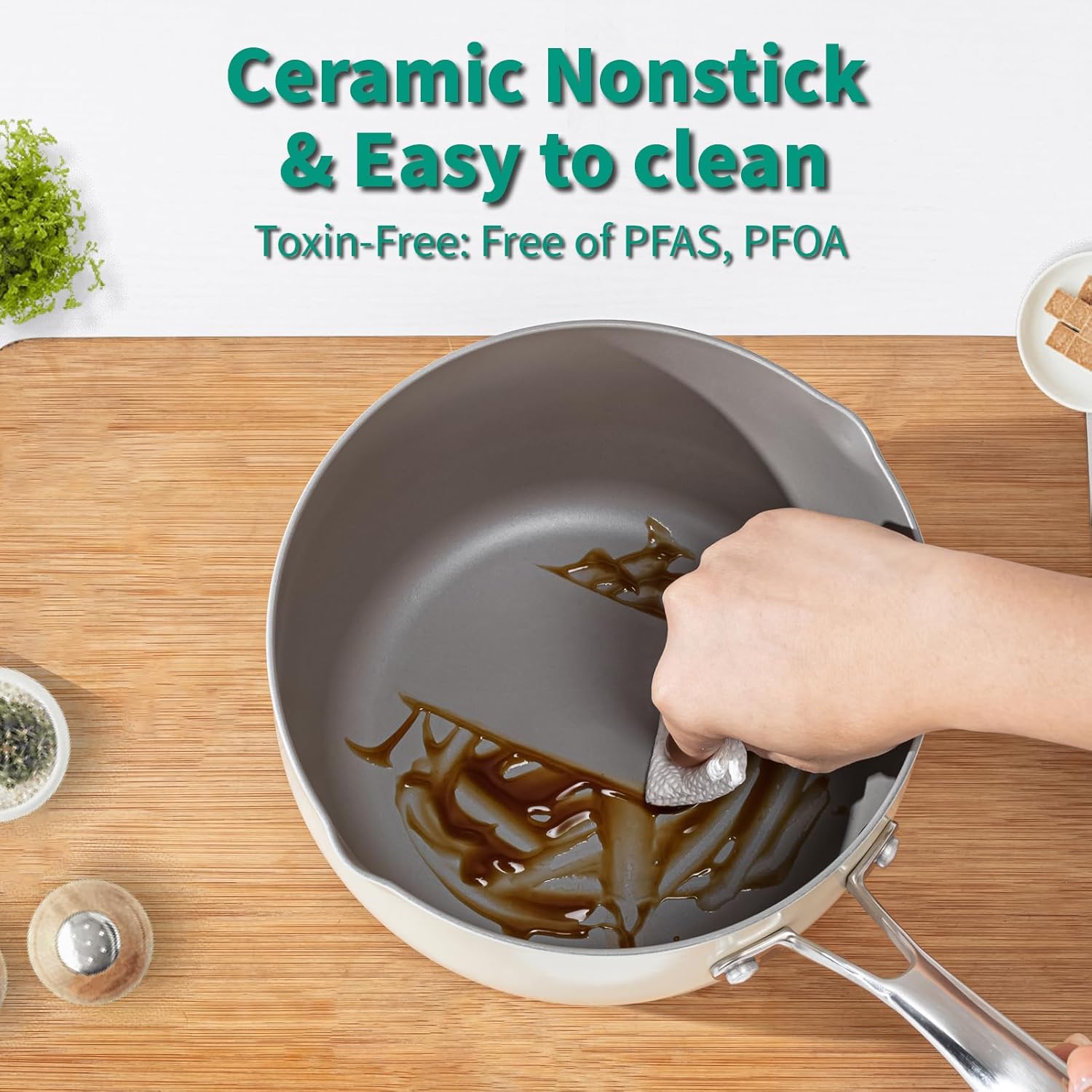 Multipurpose 2.5 Quart Stainless Steel Saucepan with Steamer Basket and Strainer Lid