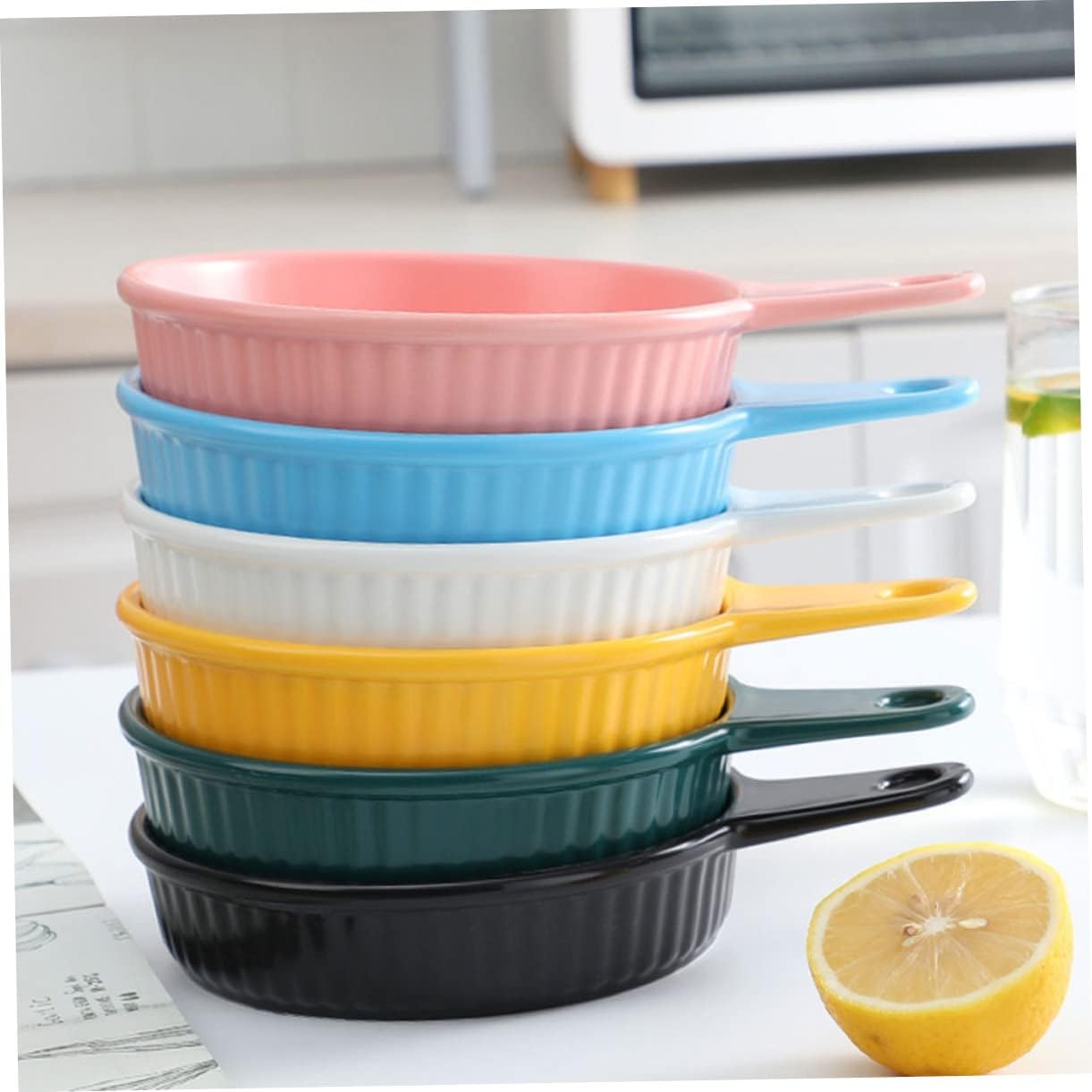 Multipurpose CIYODO Nordic Baking Tray with Handle - Ideal for Bread, Casseroles, and Cheesy Dishes - Home Baking Essential