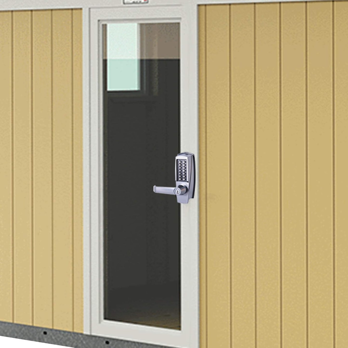 Mutex MX600 Mechanical Push Button Lever Lock with 13 Digit Keypad - Keyless Entry for Commercial & Residential Use - 60mm 2 3/8" Backset Latch - Fits Standard 2 1/8" Pre-Drilled Holes - Satin Chrome