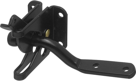 National Hardware N101-121 Automatic Gate Latch with 4-Inch Bar and WeatherGuard Protection - Black