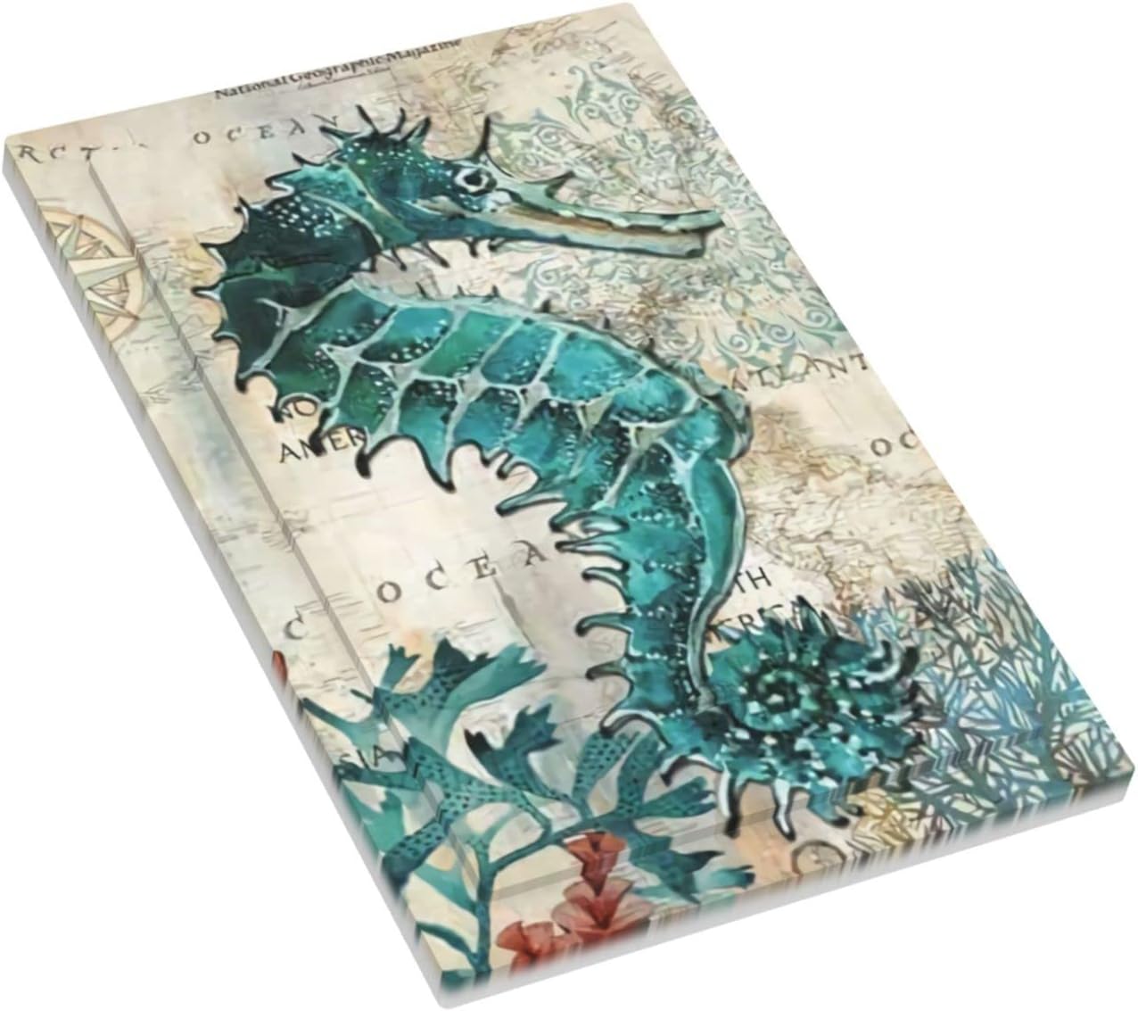 Nautical Seahorse 1 Gang Light Switch Cover Wall Plate Decorative for Kitchen Bathroom Living Room Home Decor