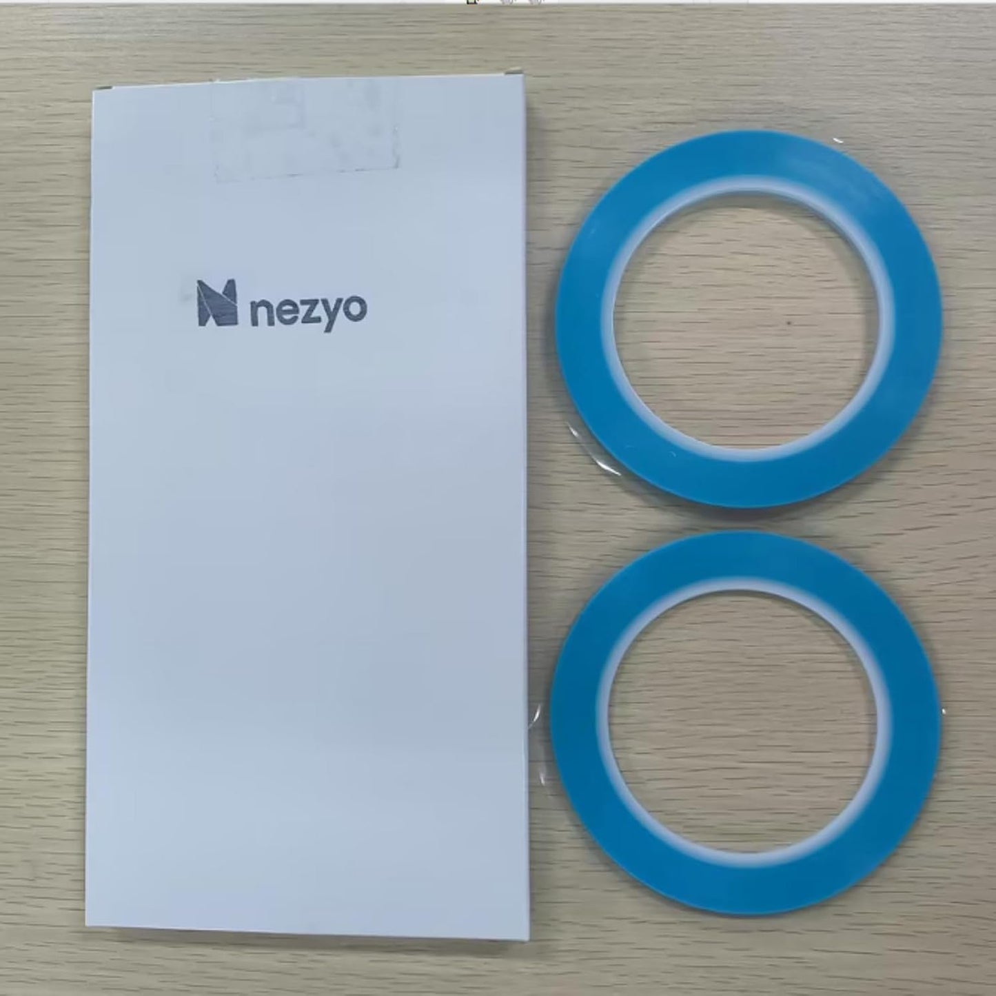 Nezyo 6 Piece High Temperature Low Tack Blue Vinyl Pinstripe Tapes for Automotive Car Paint - Easy Removal Trim Finishing Masking Kit (1/16, 1/8, 1/4 Inch)