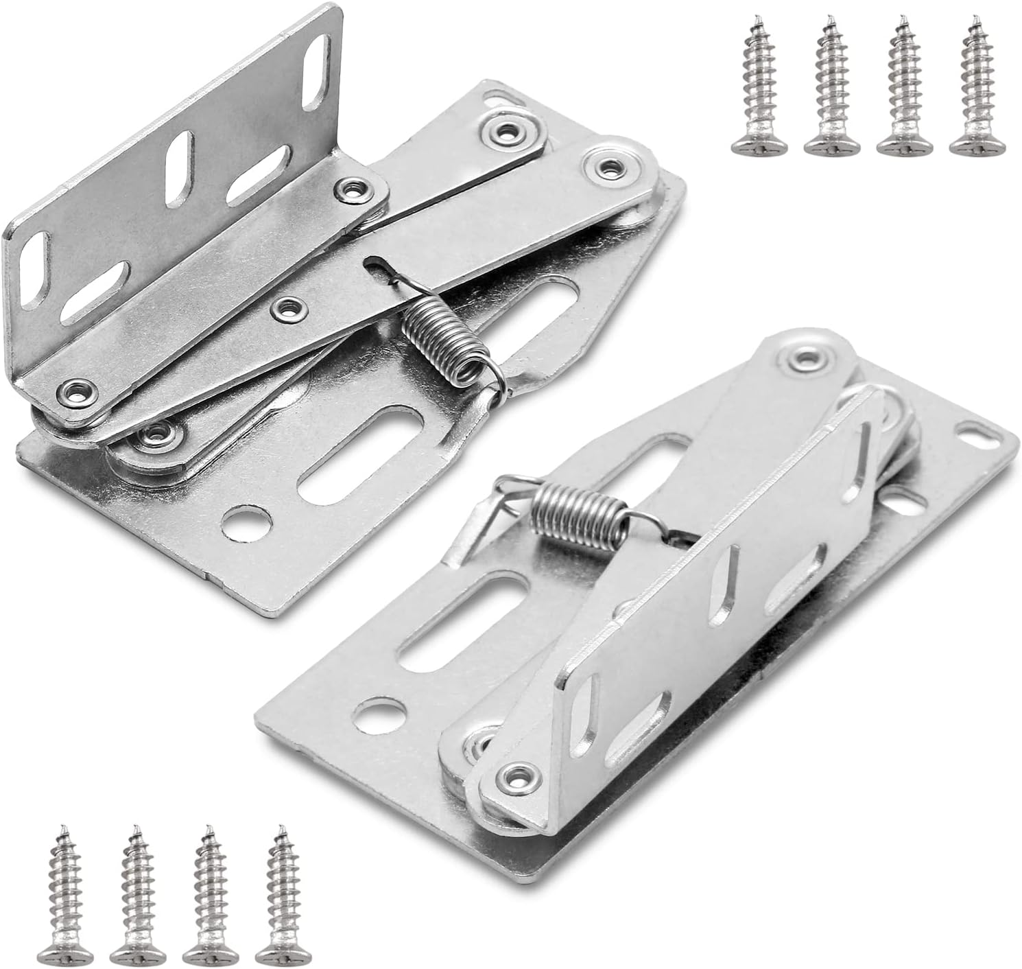 Nickel Plated Steel Scissor Hinges for Kitchen Sink Tip Out Tray Organizer & Bathroom Cabinet