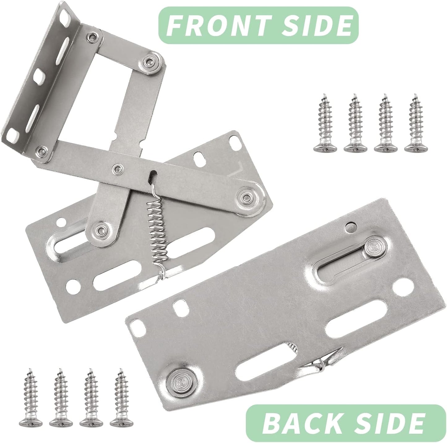 Nickel Plated Steel Scissor Hinges for Kitchen Sink Tip Out Tray Organizer & Bathroom Cabinet