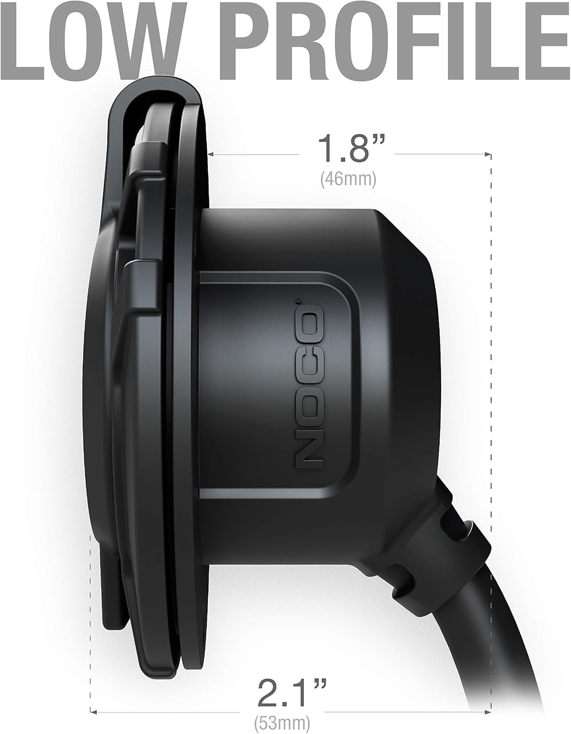 NOCO GCP2 15A AC Port Plug with Waterproof Outlet Receptacle Box and Dual 18-Inch Extension Cords