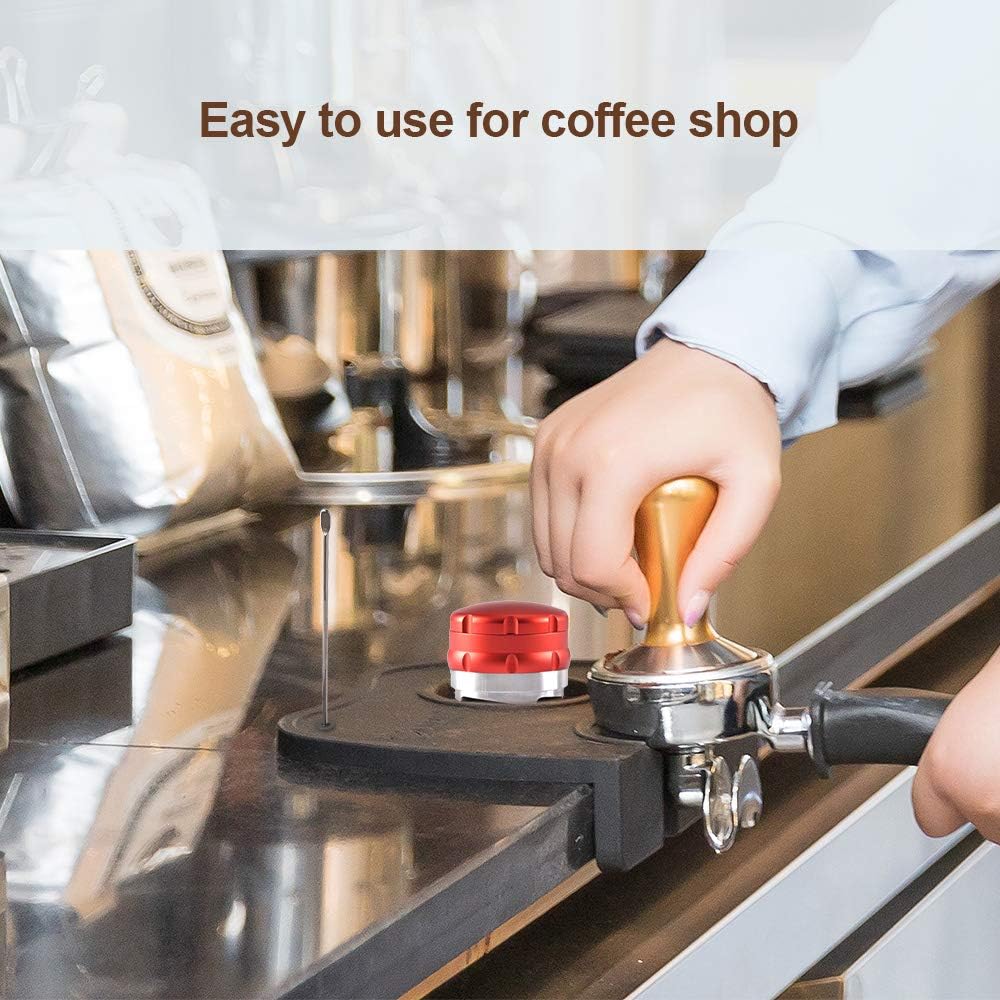 Non-Slip Espresso Tamper Mat for Barista Tool in Home, Kitchen, Office, or Bar Shop - Small Black Silicone Tamping Pad