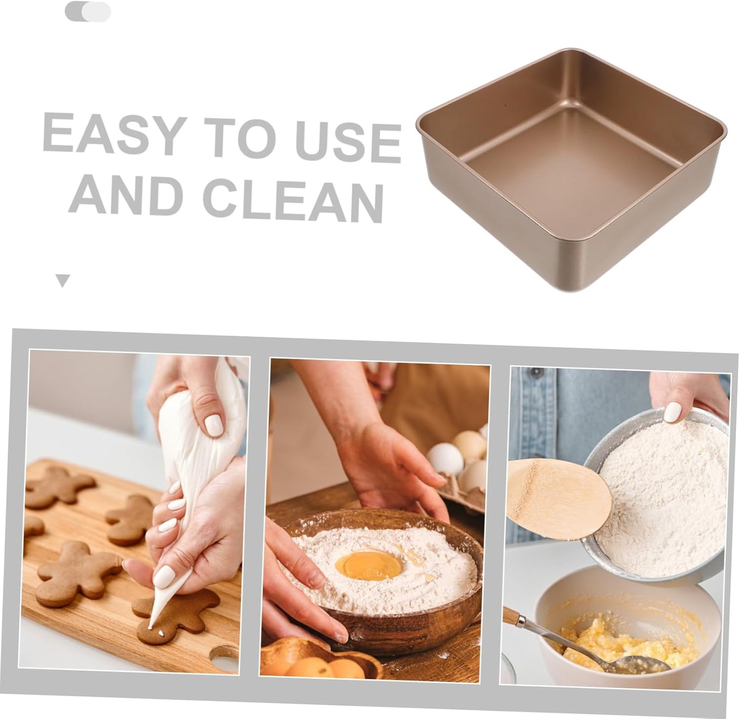 Non-Stick Baking Tray with Tall Edges - Versatile Kitchen Bakeware for Oven - Rectangle Pan by LABRIMP