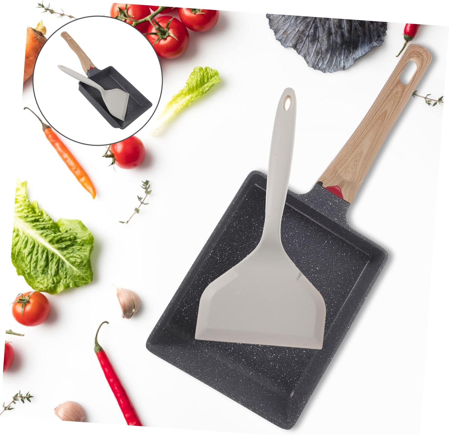 Non-Stick Egg and Steak Frying Pan Set with Ergonomic Handle for Multi-Function Cooking