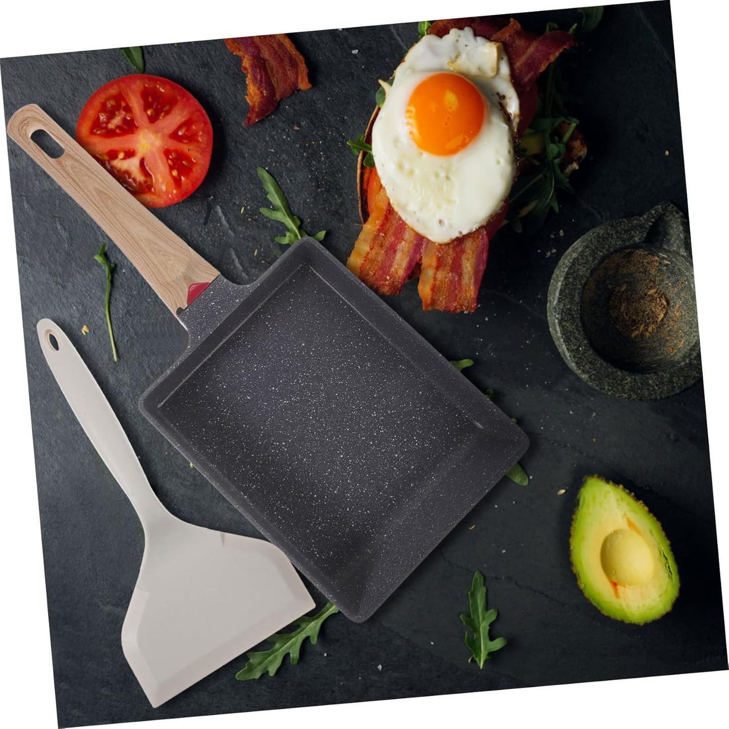 Non-Stick Egg and Steak Frying Pan Set with Ergonomic Handle for Multi-Function Cooking