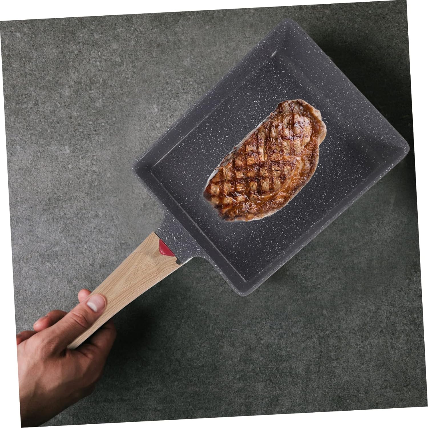 Non-Stick Egg and Steak Frying Pan Set with Ergonomic Handle for Multi-Function Cooking