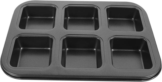 Non-Stick Square Baking Pan Set for Loaf, Muffins, Cheesecake, Bread, and More - Oven Safe Cake Pans with Roasting Dish and Grilling Platter