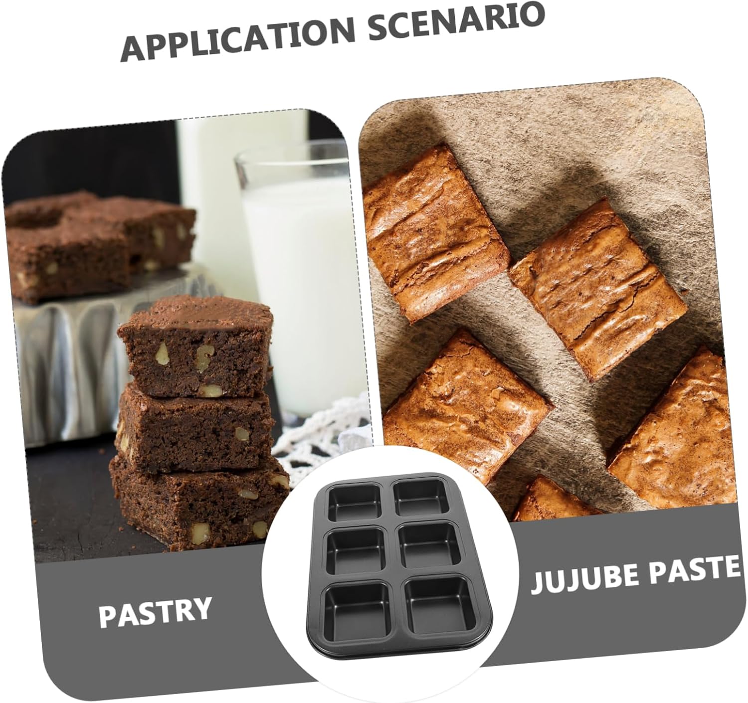 Non-Stick Square Baking Pan Set for Loaf, Muffins, Cheesecake, Bread, and More - Oven Safe Cake Pans with Roasting Dish and Grilling Platter