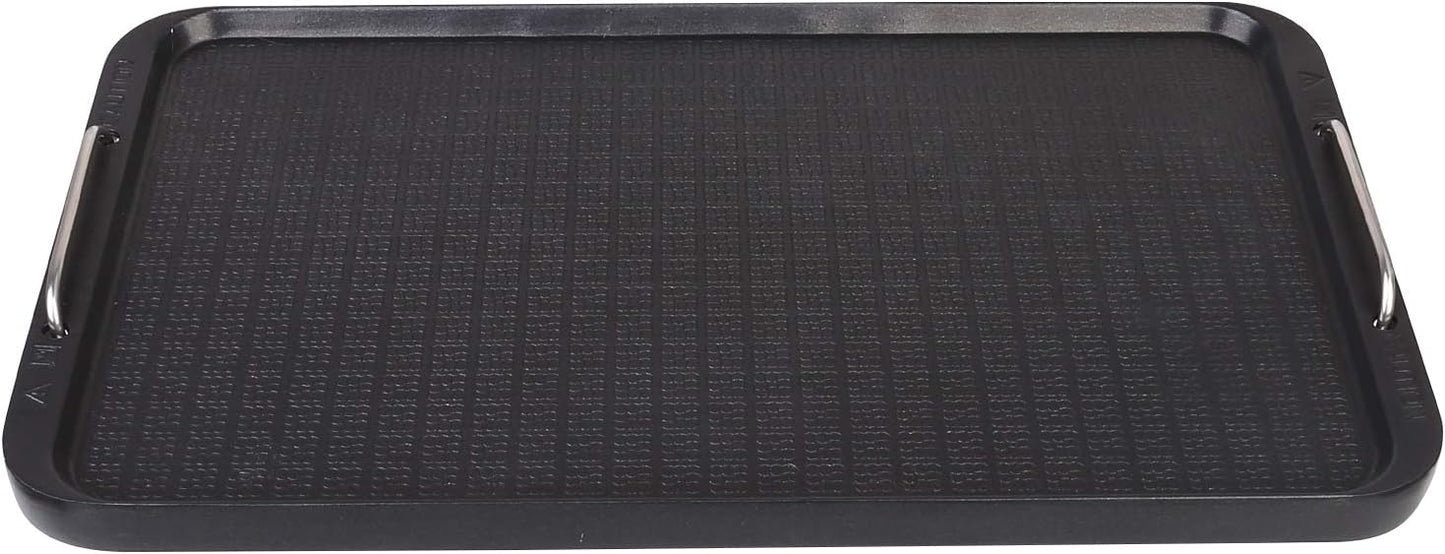 Non-Stick Stovetop Flat Top Griddle Grill Pan - 14.96" x 8.66" - Works with Power XL, Chefman, Cusimax - Aluminum - Dishwasher Safe