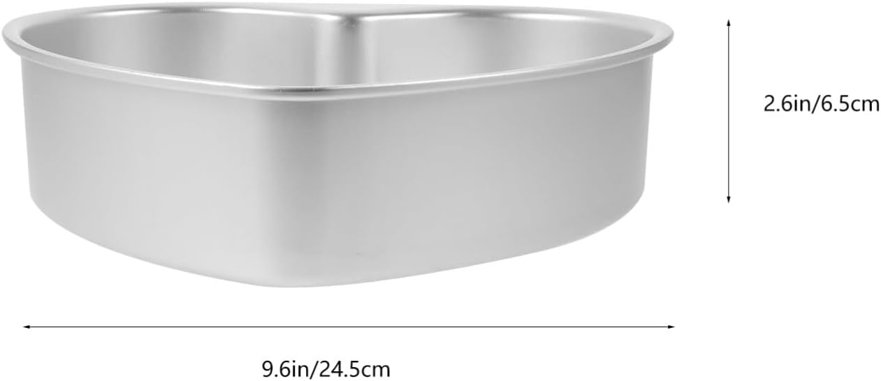 Nonstick 10-Inch Heart Shaped Cake Pan with Removable Bottom - DIY Baking Mold Tool for Heart Shape Cakes by Zerodeko