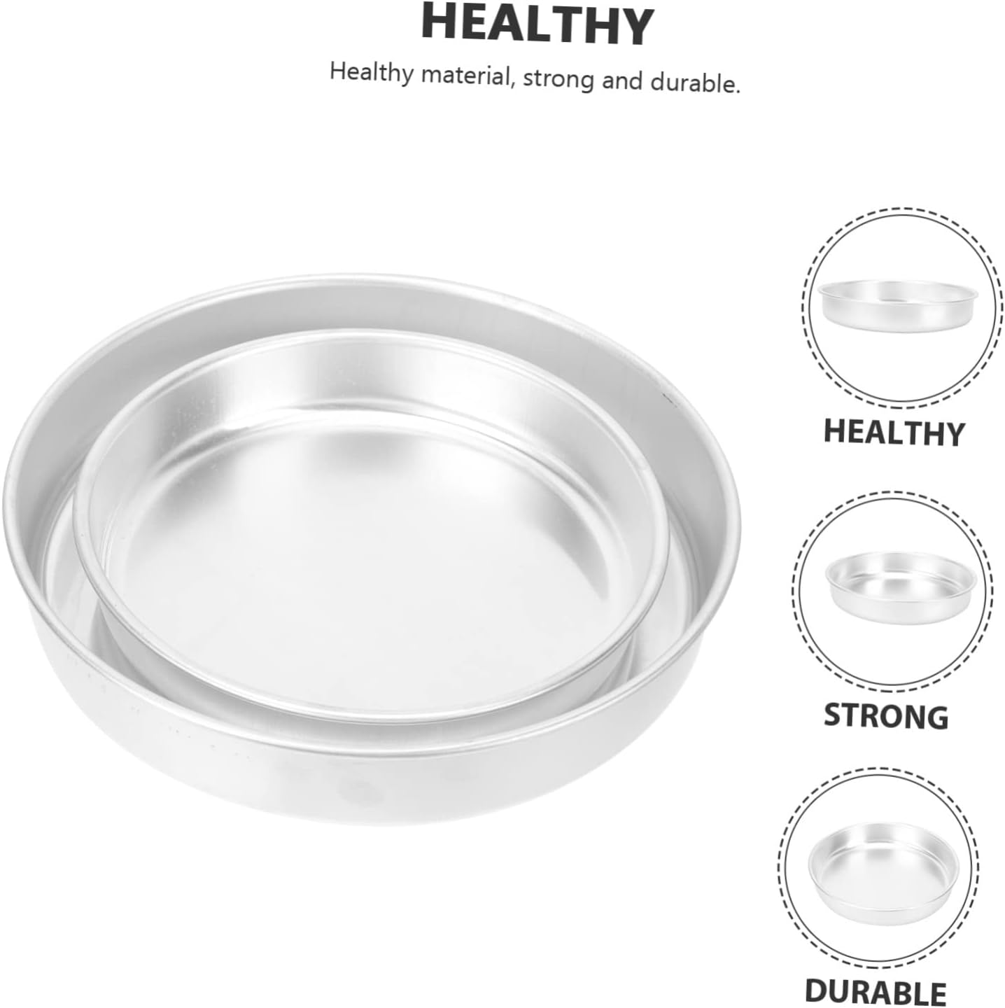 Nonstick Aluminum Baking Pan Set for Oven - Ideal for Baking Bread and Meatloaf, Easy to Clean