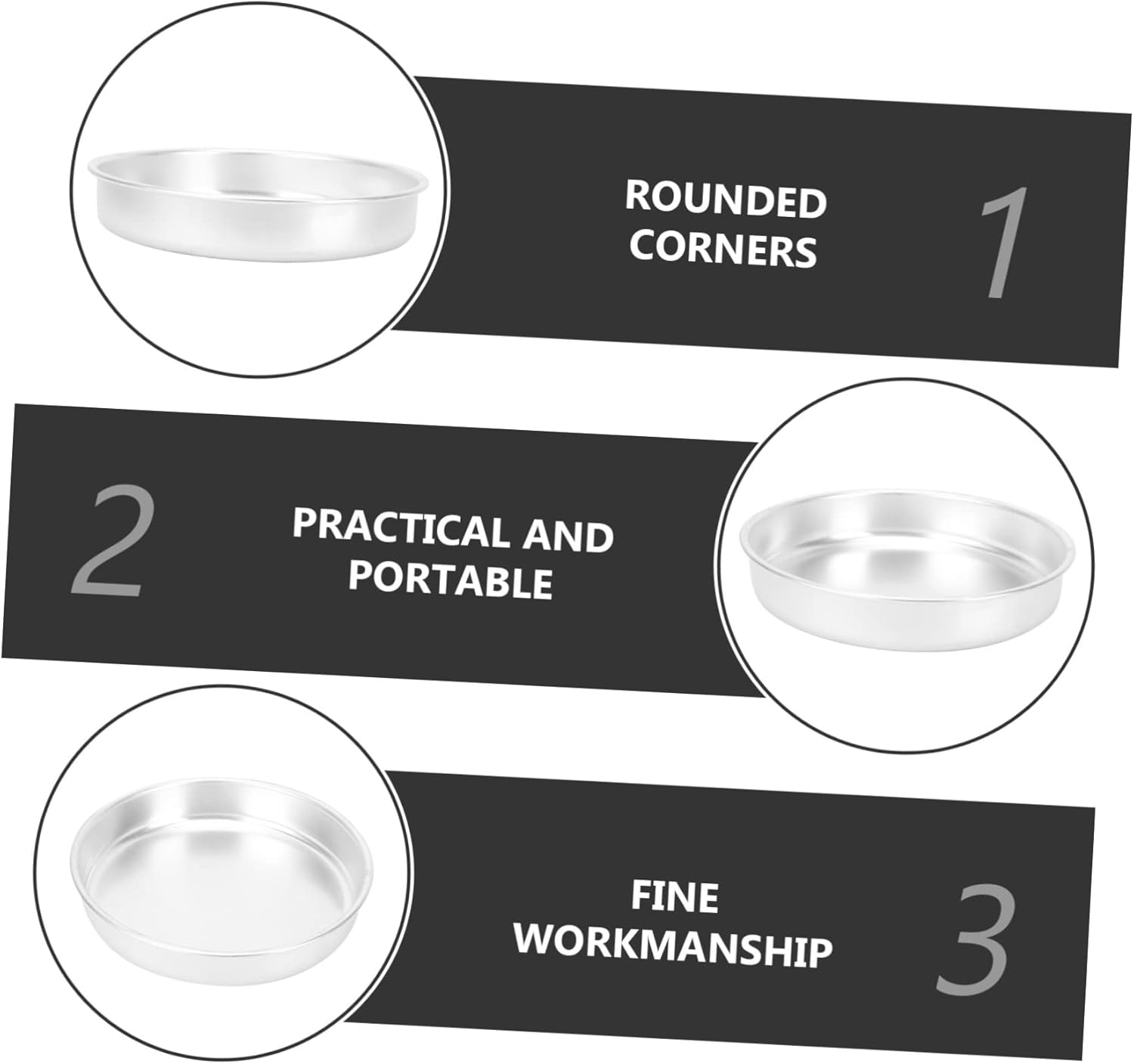 Nonstick Aluminum Baking Pan Set for Oven - Ideal for Baking Bread and Meatloaf, Easy to Clean