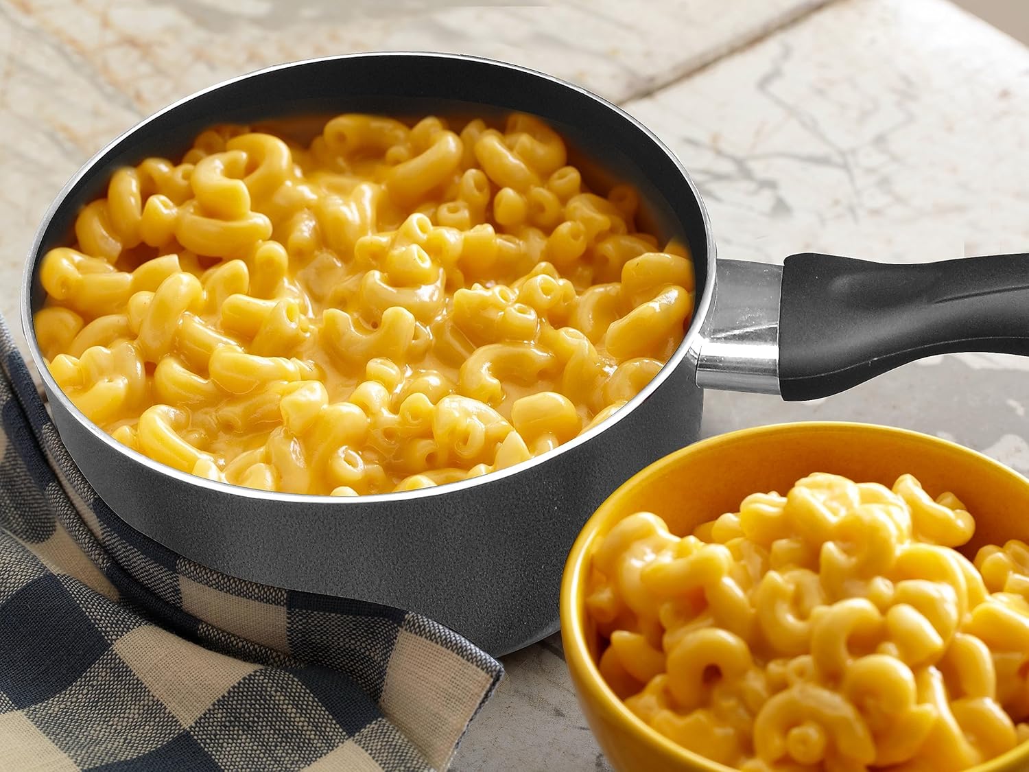 Nonstick Aluminum Frying Pan Set with Glass Lid - 6" & 2 Qt. Saucepan Bundle - Oven/Dishwasher Safe - Easy Cleaning