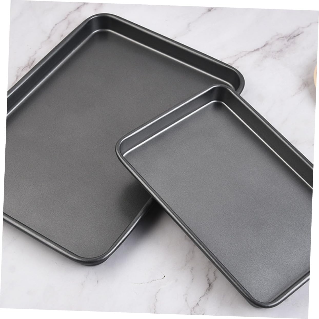 Nonstick Carbon Steel Baking Set: 2 Cookie Sheets, Bread Loaf Pans, Mini Baking Pans, and Skillet