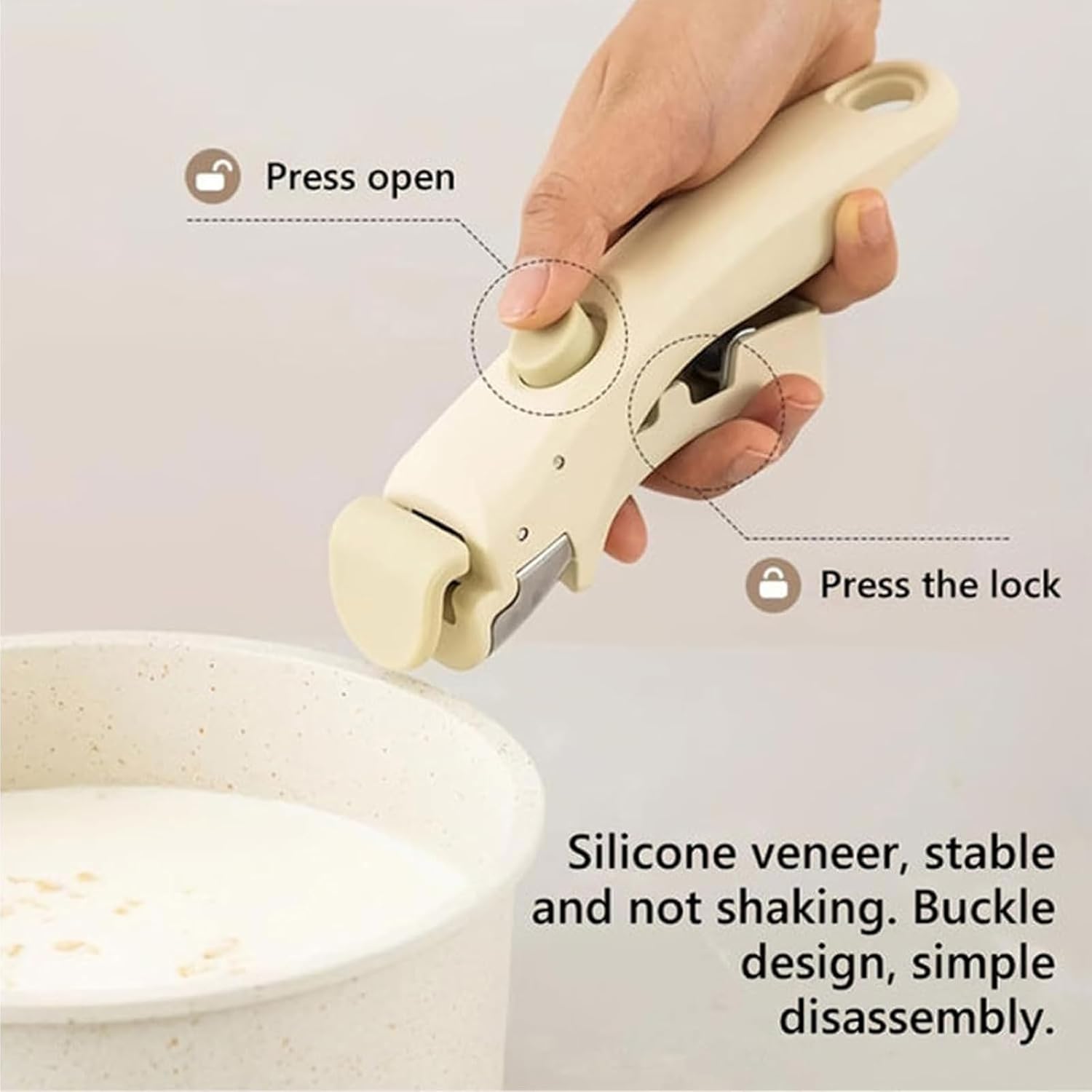 Nonstick Gourmetific Cookware Set with Detachable Handle - 11 Piece Ceramic Pots and Pans - Dishwasher Safe Kitchen Set