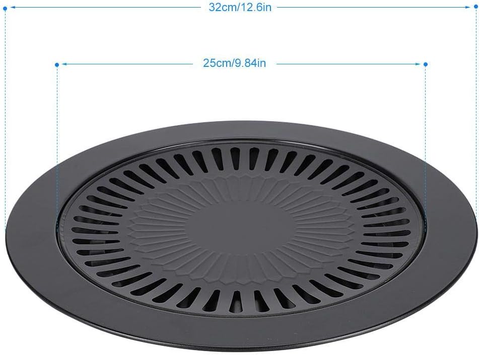 Nonstick Korean BBQ Grill Pan Set for Home and Camping - Iron Barbecue Plate with Roasting Tray and Baking Pan