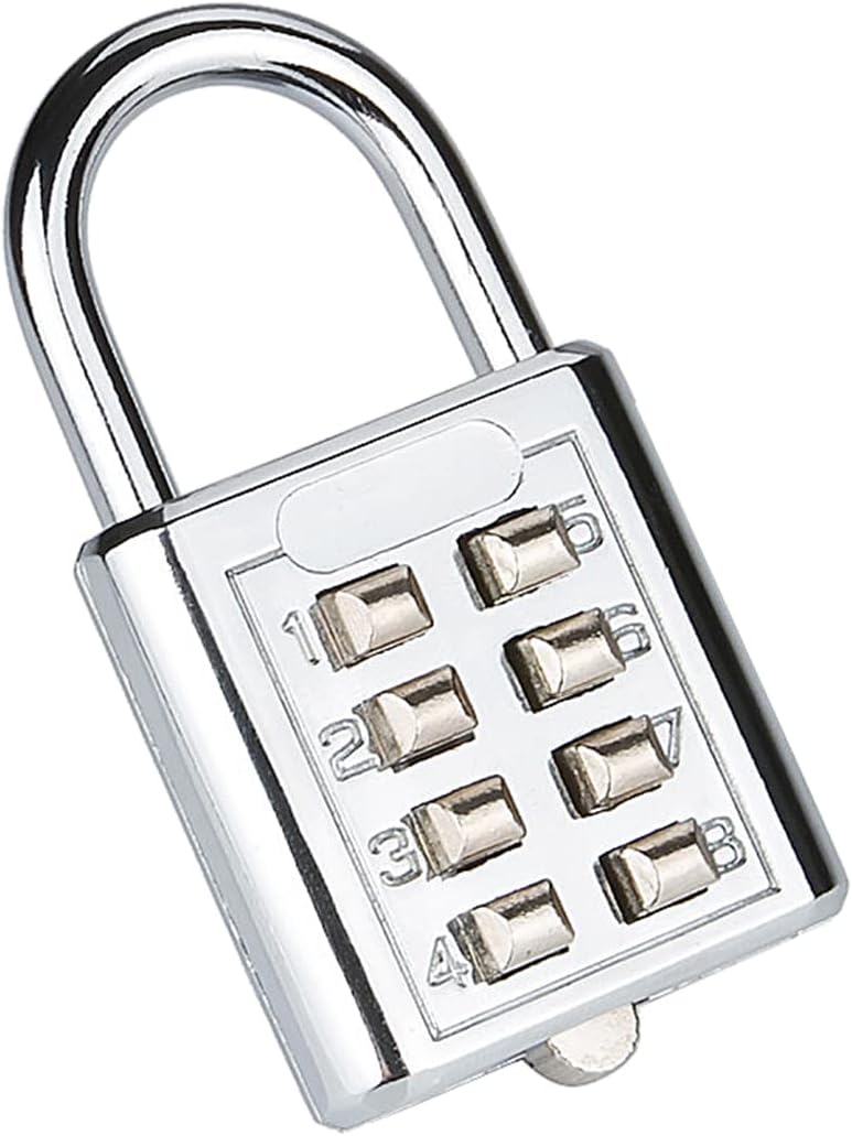 NUZAMAS 3 Pack Heavy Duty 4-Digit Combination Padlock with 35mm Zinc Alloy Body - Waterproof Keyless Lock for Home, School, and Garage - Corrosion Resistant Silver Locks