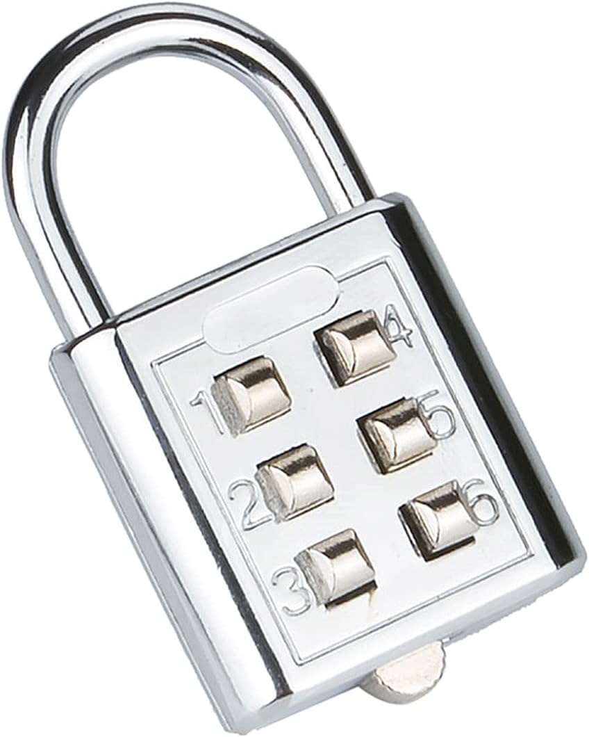 NUZAMAS 3-Pack Heavy Duty 4-Digit Combination Padlock - 30mm Zinc Alloy, Corrosion Resistant - Waterproof Keyless Lock for Home, School, Garage Locker - Silver