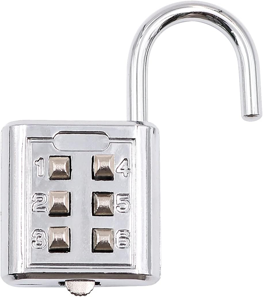 NUZAMAS 3-Pack Heavy Duty 4-Digit Combination Padlock - 30mm Zinc Alloy, Corrosion Resistant - Waterproof Keyless Lock for Home, School, Garage Locker - Silver