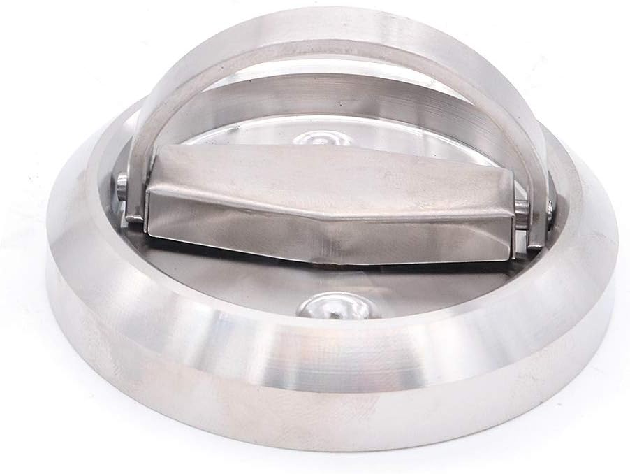 NUZAMAS Round Pocket Door Latch Set - Privacy Latch for Bedroom, Kitchen, Bathroom, Laundry Room - 304 Stainless Steel