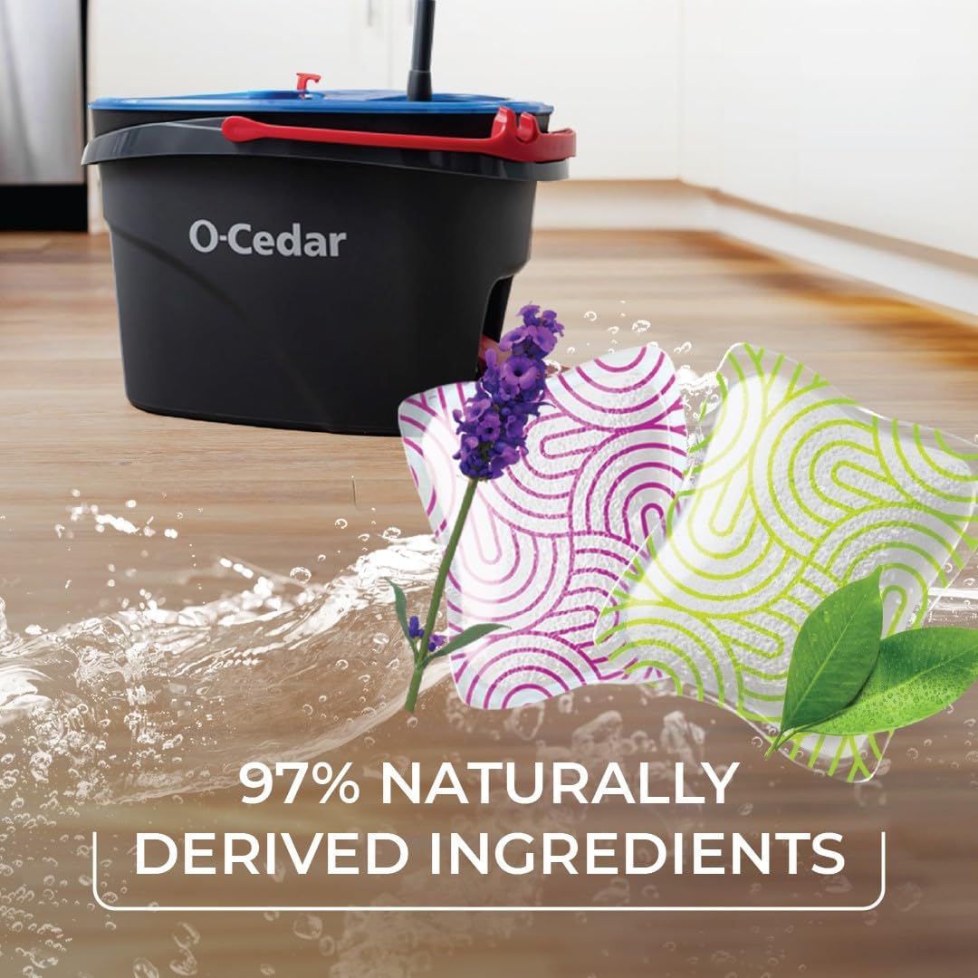 O-Cedar Floor Cleaning Pacs Bundle with Citrus and Lavender Scents - 20ct Total