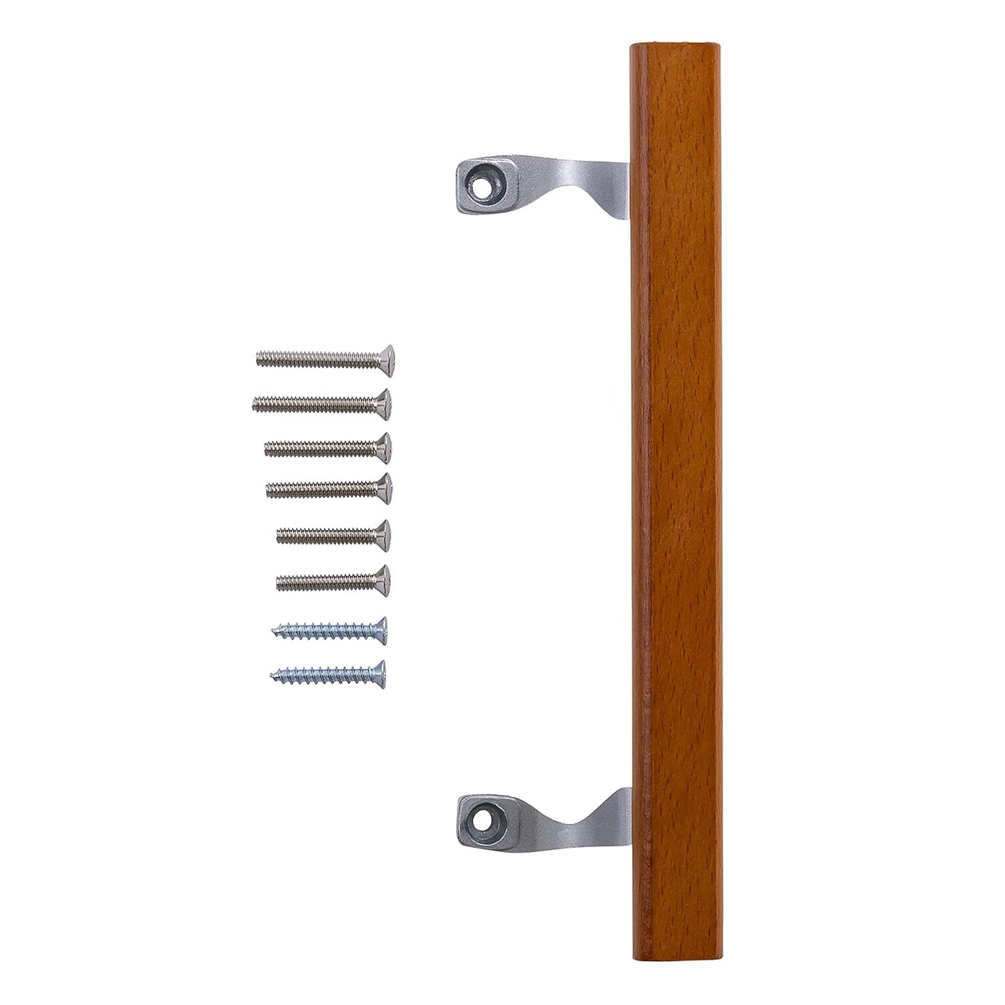 Oak Sliding Patio Door Handle Set - Replacement for Wood/Aluminum Grey Doors - Internal Handle Kit