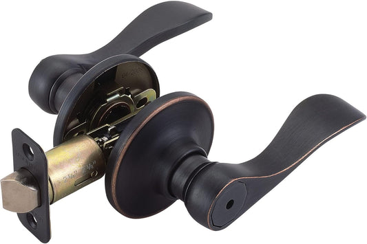 Oil Rubbed Bronze Privacy Bed and Bath Door Lever by Design House 700534