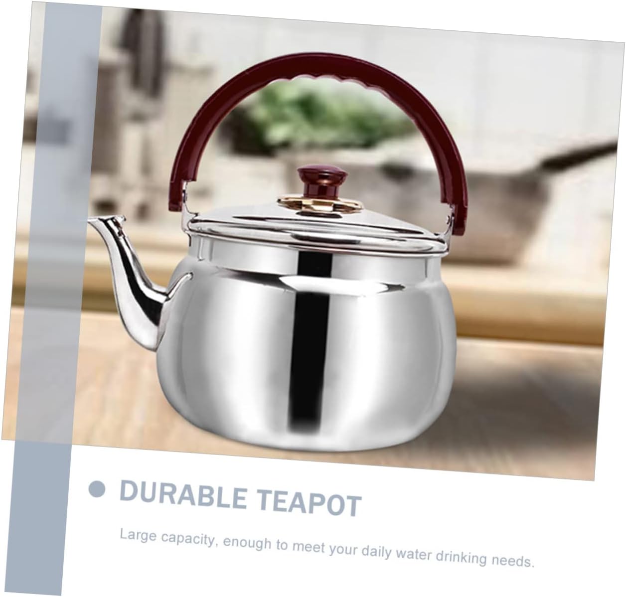 OMaju Stainless Steel Tea Kettle - Chirping Kettle, Water Jug, Ceramic Teapot