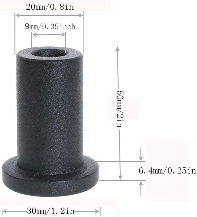 Omama Sliding Barn Door Spacers - 2 Inch Replacement Hardware Washers for Flat Track Doors - Pack of 4