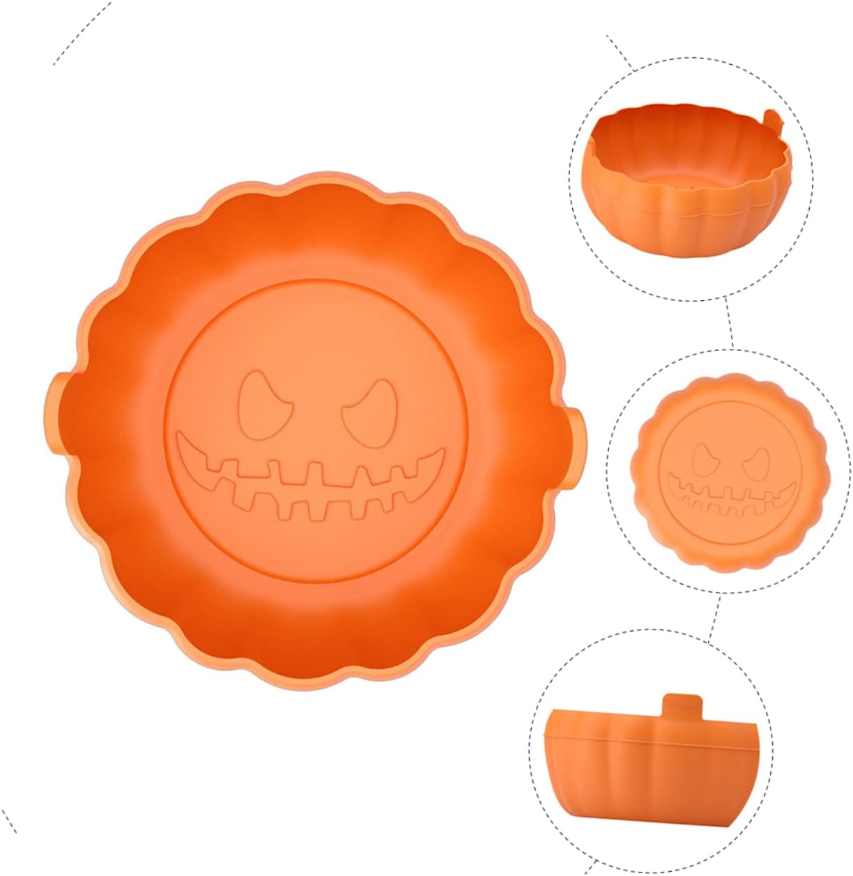 Orange Air Fryer Liner Paper Baking Tray Liners for Air Fryer Pans - Replaceable Inner Pad for Baking Supplies and Oven Tray