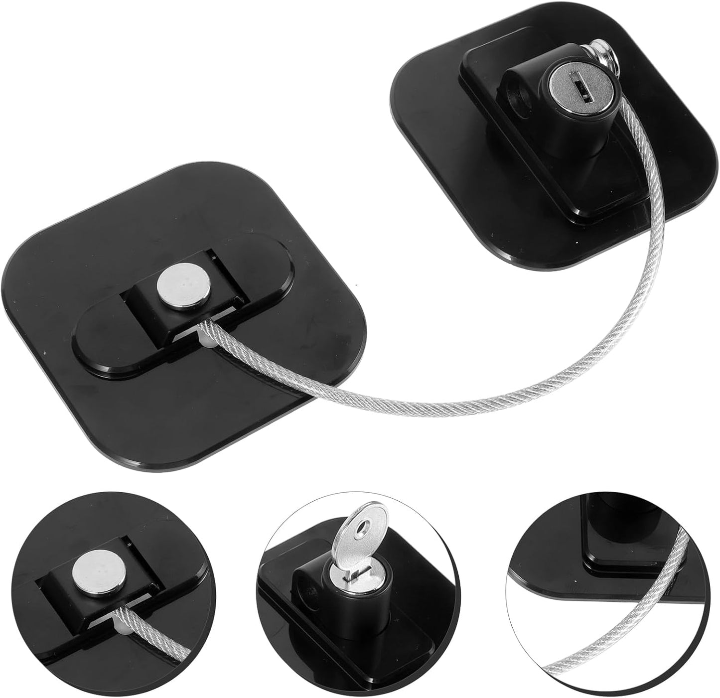 OSALADI Multifunctional Combination Lock Set for Fridge, Suitcase, and Cabinet - Plastic Protective Equipment Drawer Safety Locks with Password Protection