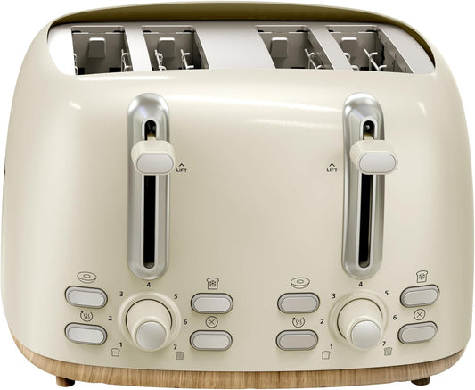 Oster 4-Slice Toaster with Extra Wide Slots for Perfectly Toasted Bread and Bagels