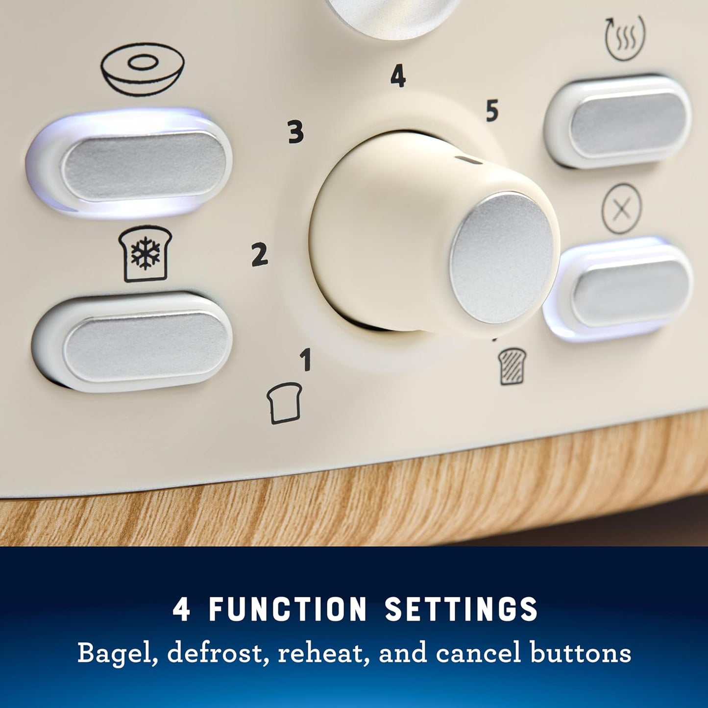 Oster 4-Slice Toaster with Extra Wide Slots for Perfectly Toasted Bread and Bagels