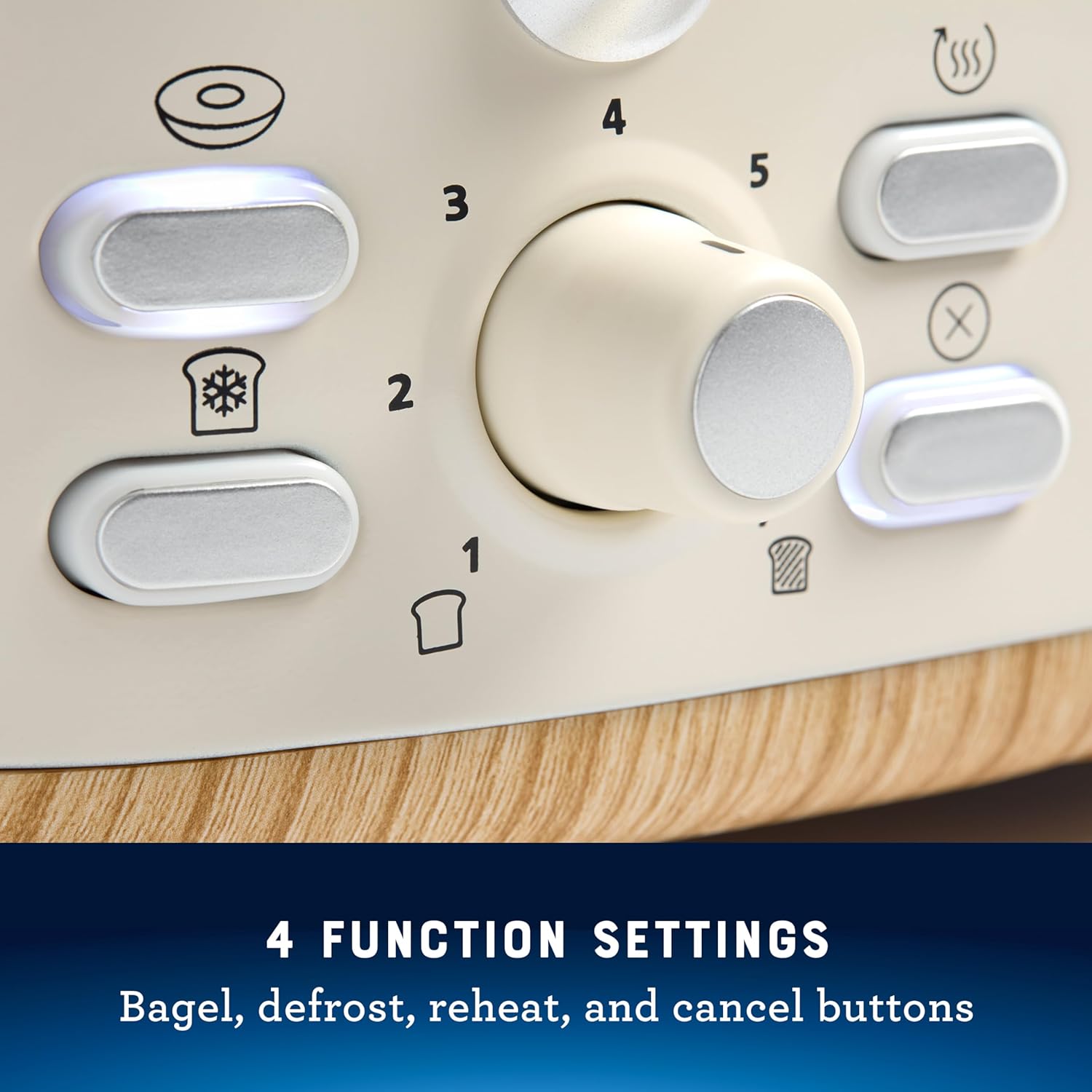 Oster 4-Slice Toaster with Extra Wide Slots for Perfectly Toasted Bread and Bagels