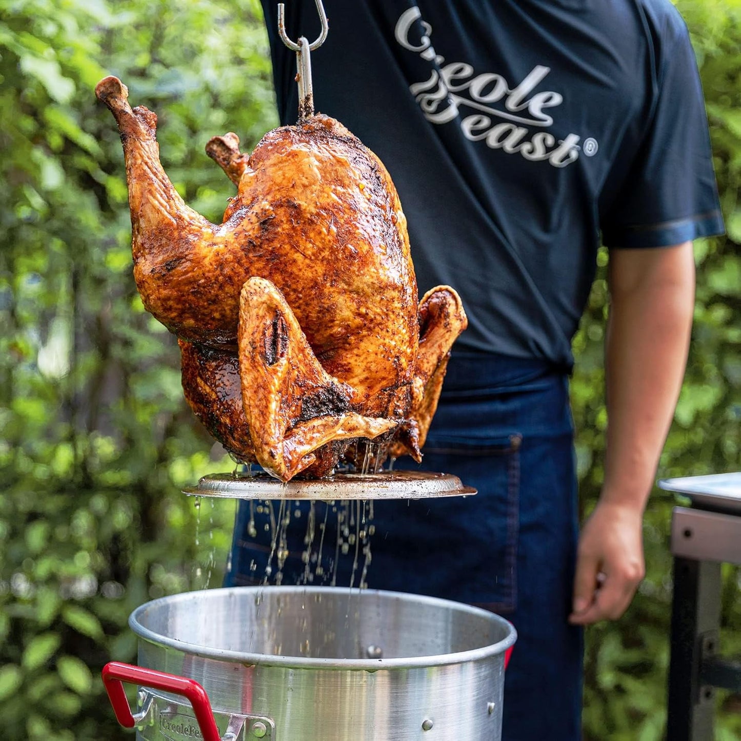 Outdoor Cooking Set: CreoleFeast TFS3010 Propane 30 Qt. Turkey and 10 Qt. Fish Fryer Boiler Steamer with 50,000 BTU Burner
