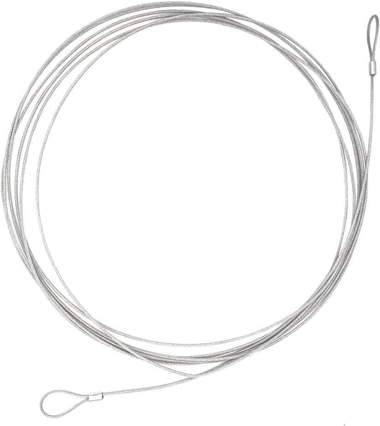 Ovener 16.5Ft Braided Steel Coated Double Loop Security Safety Cable for Luggage Locks