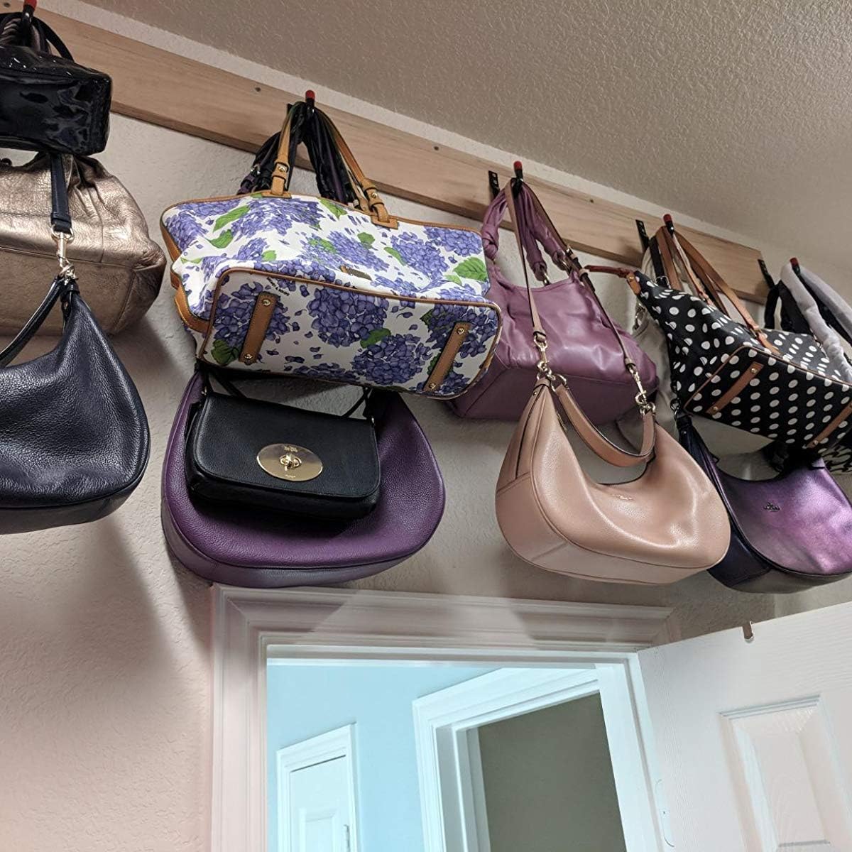 Pack of 10 Black Heavy Duty J Utility Hangers for Garage Storage by Yisunnan