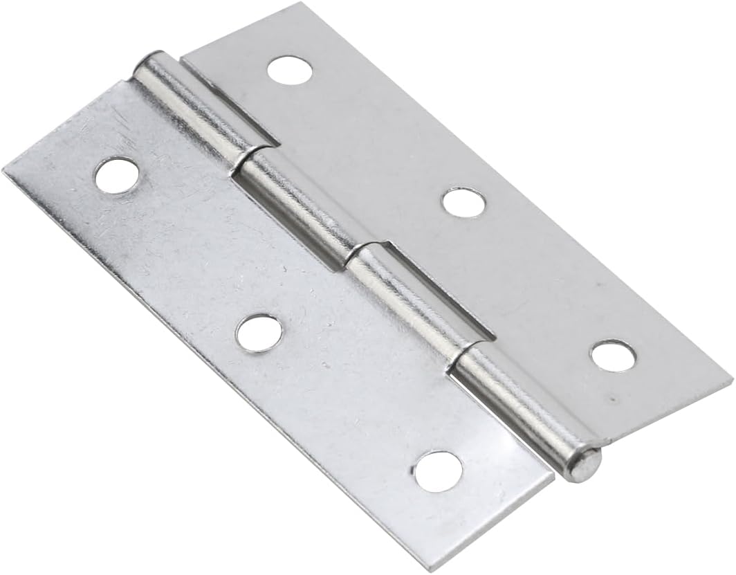 Pack of 12 McRedy Swing Door Hinges in Silver Stainless Steel - 3 Inch Size