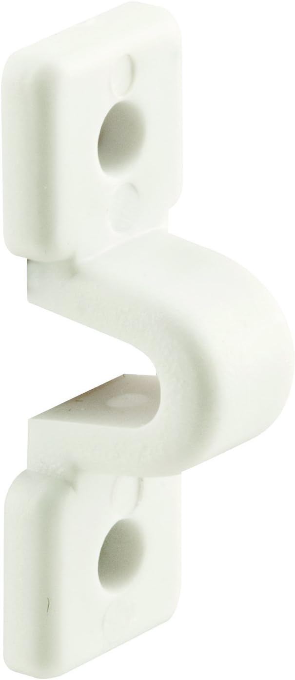 Pack of 12 White Plastic Loop Clips for Wire Shelves - Prime-Line MP7018