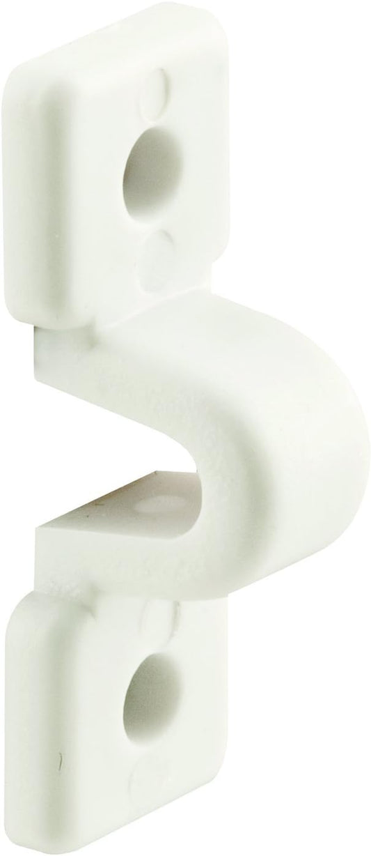 Pack of 12 White Plastic Loop Clips for Wire Shelves - Prime-Line MP7018